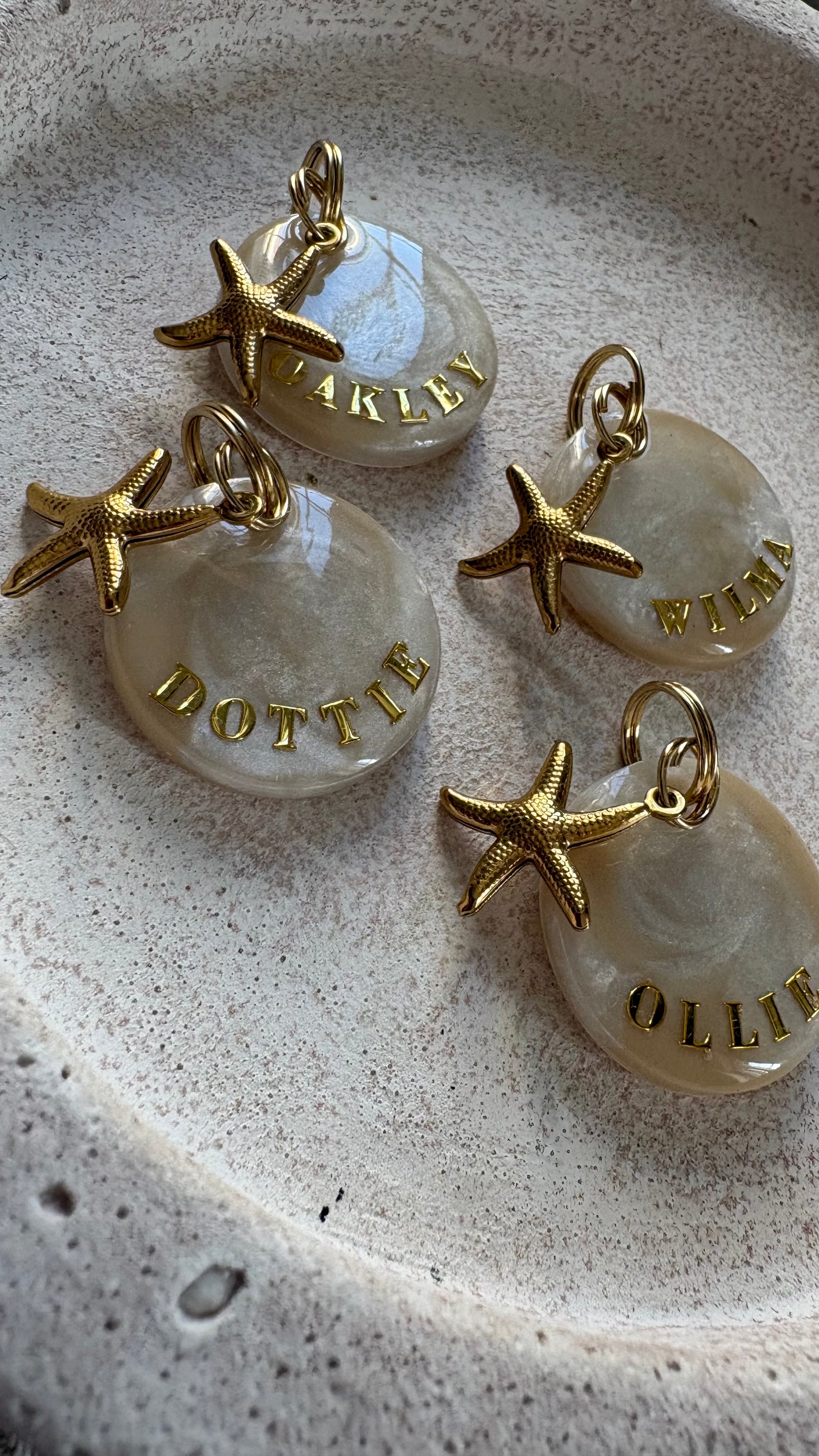 Pearl star ID tag