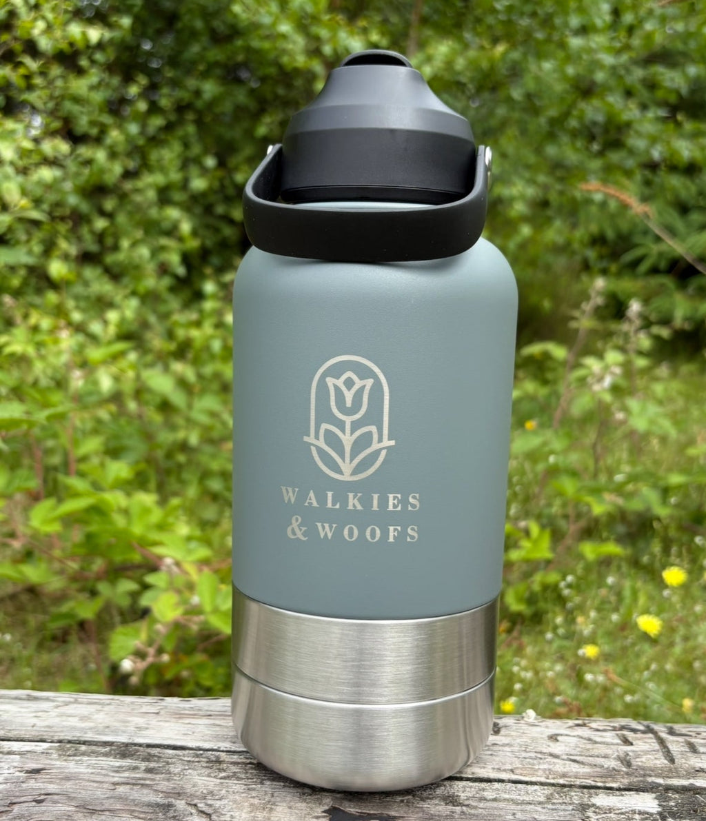 Travel bottle - polished pebbles