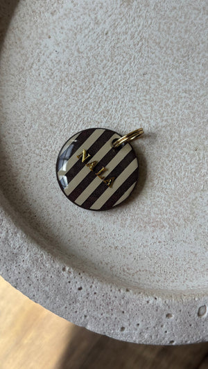Chocolate strip ID tag
