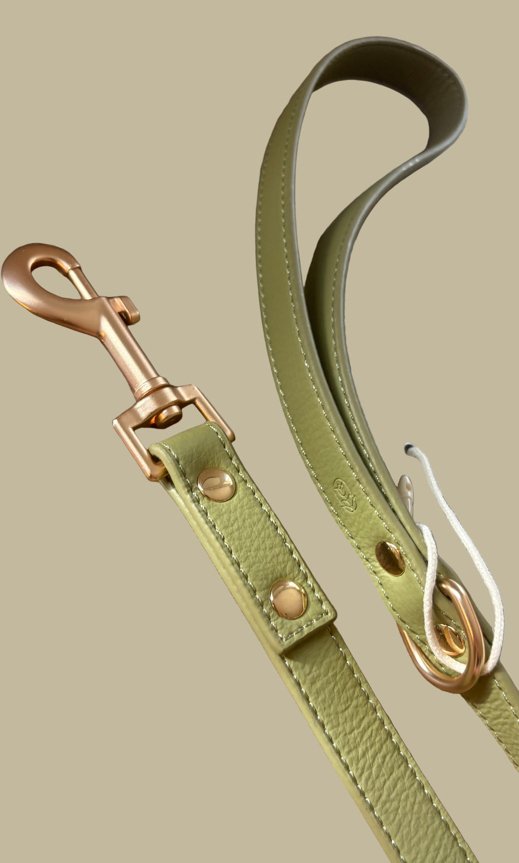Olive dog lead