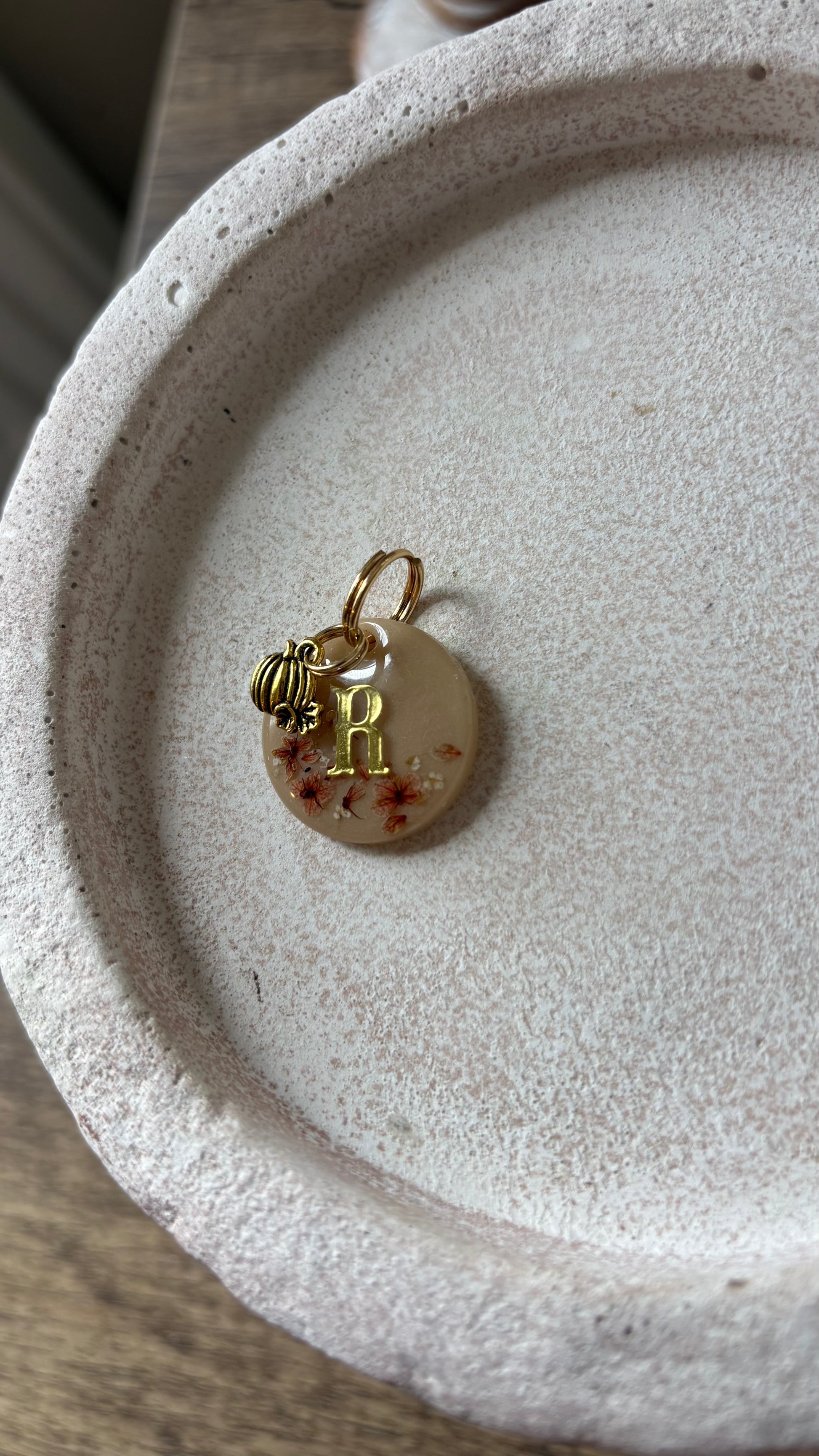 Petal pumpkin ID tag