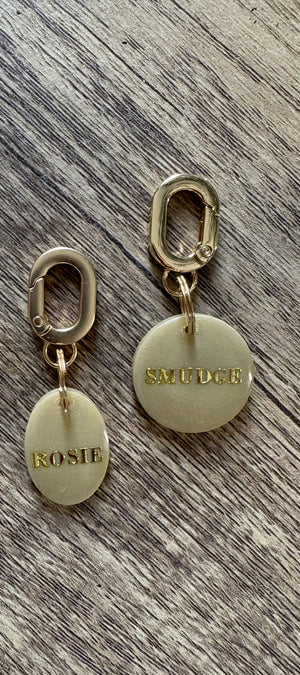 Circular Greige ID tag