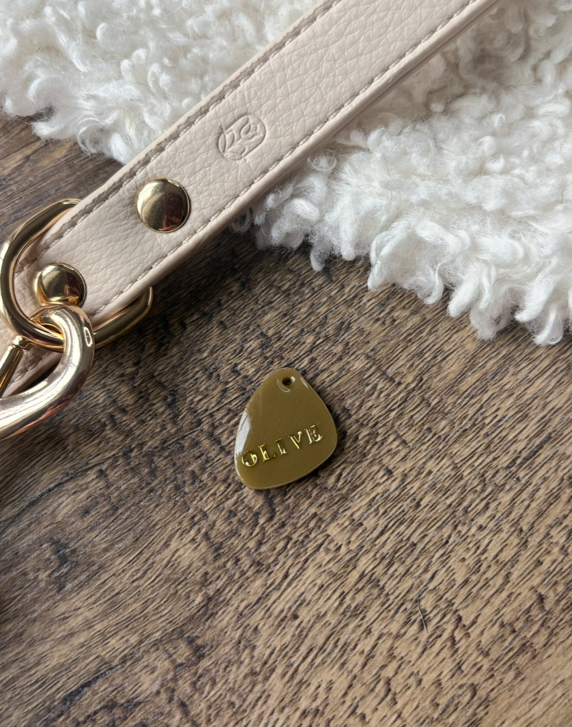 Stone khaki ID tag